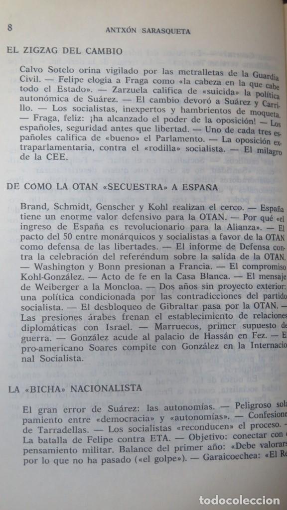 Libros de segunda mano: DE FRANCO A FELIPE. ANTXON SARASQUETA - Foto 5