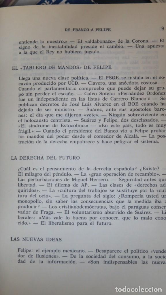 Libros de segunda mano: DE FRANCO A FELIPE. ANTXON SARASQUETA - Foto 6
