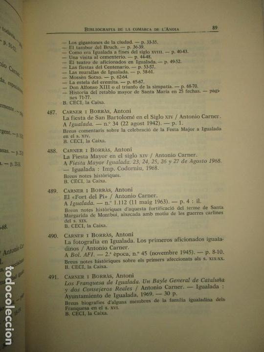Libros de segunda mano: BIBLIOGRAFIA DE LA COMARCA DE LANOIA. - TERMENS I GRAELLS, Miquel. 1985. - Foto 2