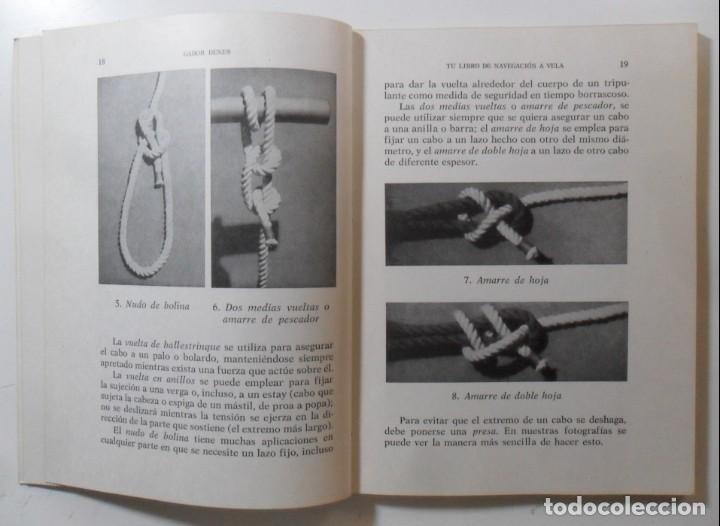 Libros de segunda mano: TU LIBRO DE VELA - GABOR DENES - ED. SINTES - 1970 - Foto 4