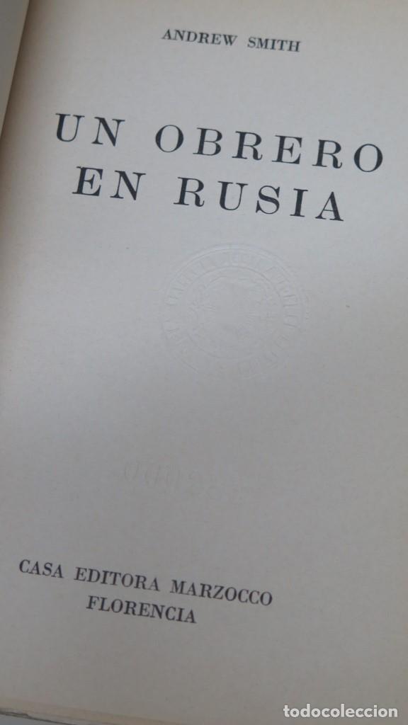 Libros de segunda mano: UN OBRERO EN RUSIA. ANDREW SMITH - Foto 2