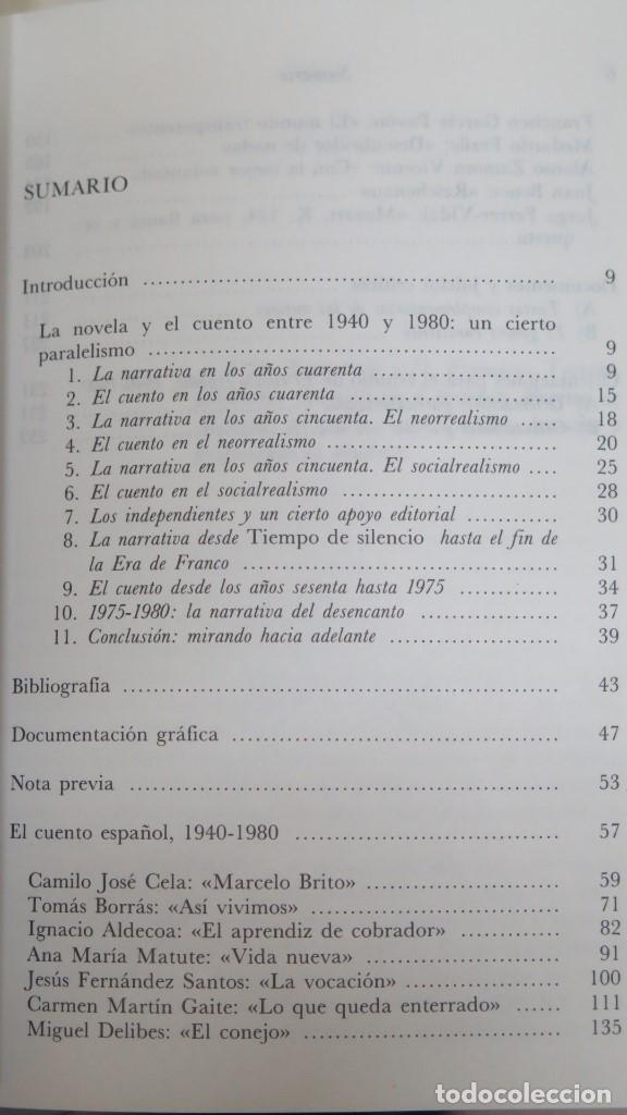 Libros de segunda mano: EL CUENTO ESPA&Ntilde;OL. 1940-1980 - Foto 2
