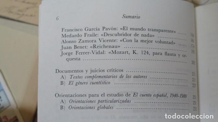 Libros de segunda mano: EL CUENTO ESPA&Ntilde;OL. 1940-1980 - Foto 3