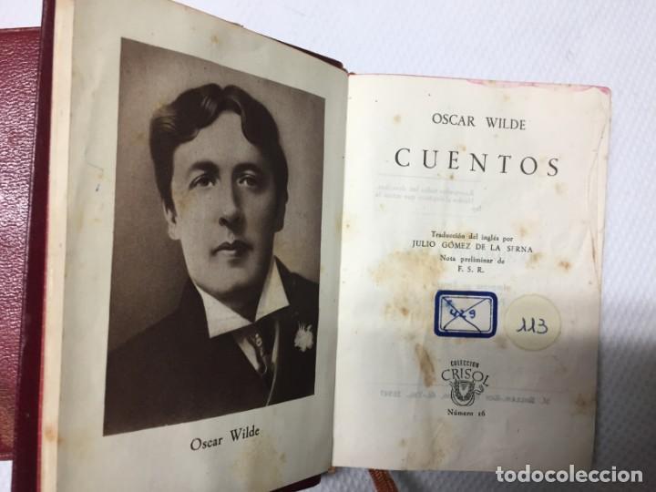Libros de segunda mano: CUENTOS OSCAR WILDE 1944 - Foto 2