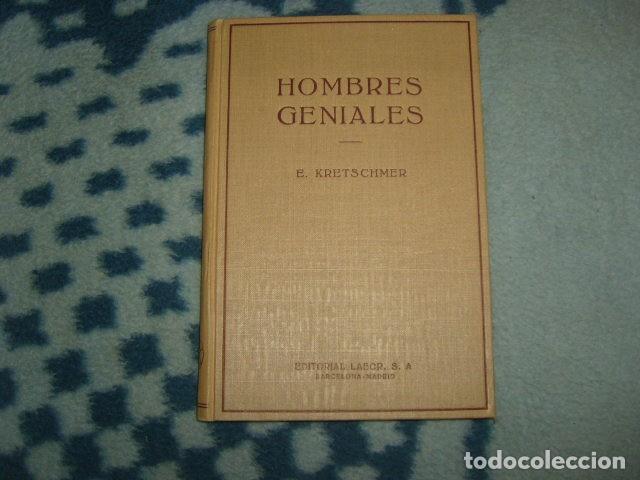 Libros de segunda mano: HOMBRES GENIALES , E. KRETSCHMER - Foto 1
