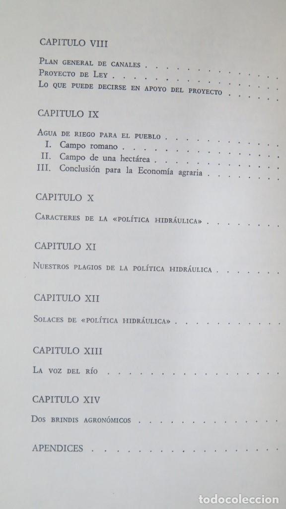 Libros de segunda mano: POL&Iacute;TICA HIDR&Aacute;ULICA. JOAQUIN COSTA - Foto 5