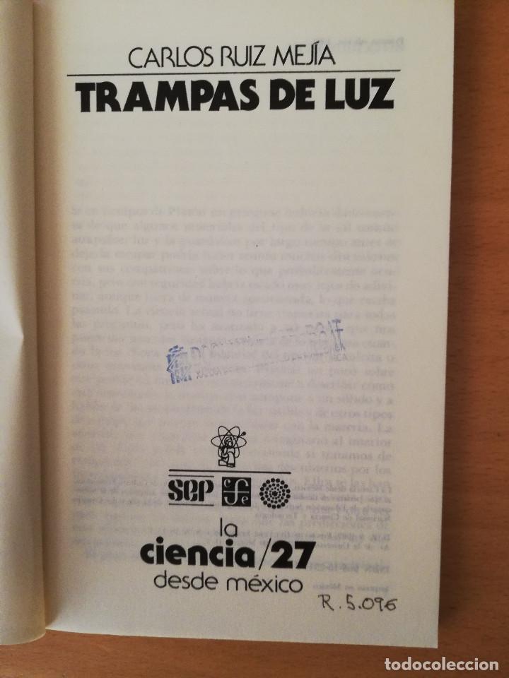 Libros de segunda mano: TRAMPAS DE LUZ (CARLOS RUIZ MEJIA) - Foto 2