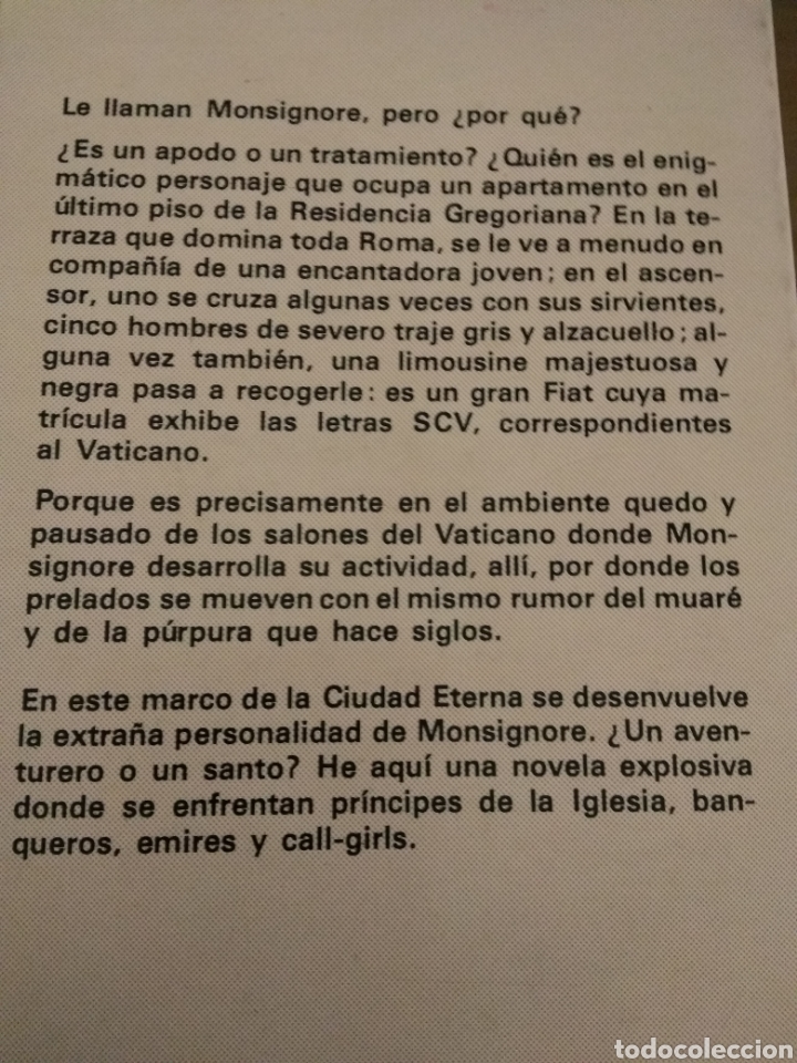 Libros de segunda mano: Monsignore. Jack-Alain L&eacute;ger - Foto 3