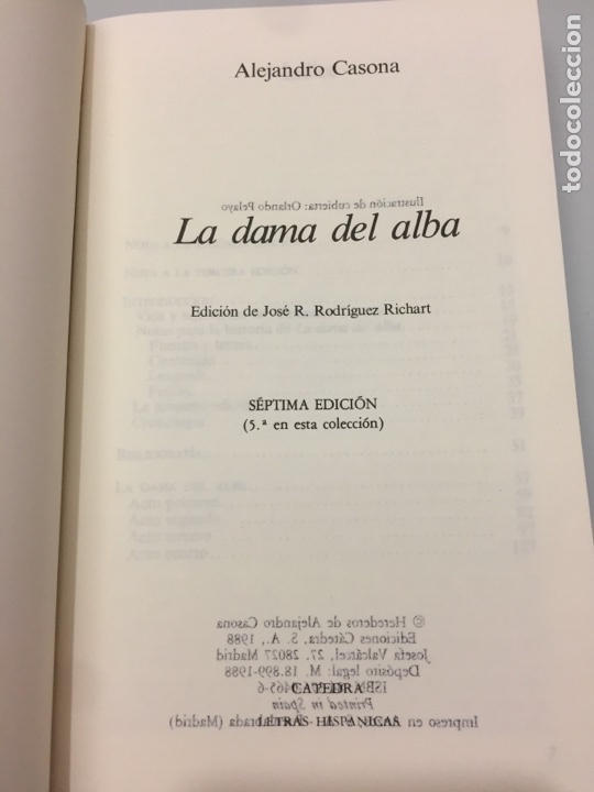 Libros de segunda mano: Libro La dama del alba. Alejandro Casona - Foto 3