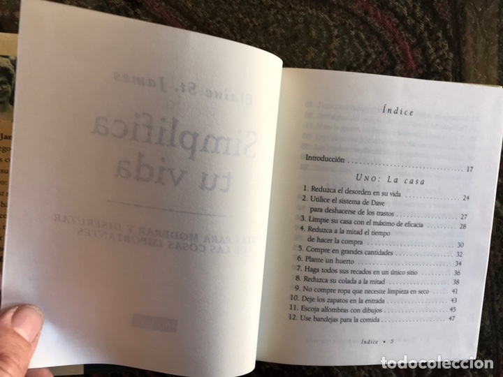 Libros de segunda mano: Simplifica tu vida. Elaine. Su. James. Buen estado - Foto 4