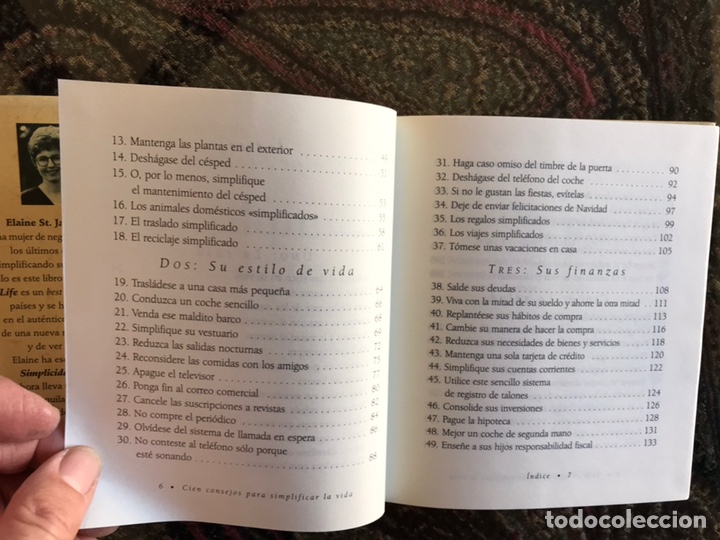 Libros de segunda mano: Simplifica tu vida. Elaine. Su. James. Buen estado - Foto 5