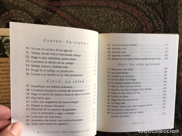 Libros de segunda mano: Simplifica tu vida. Elaine. Su. James. Buen estado - Foto 6