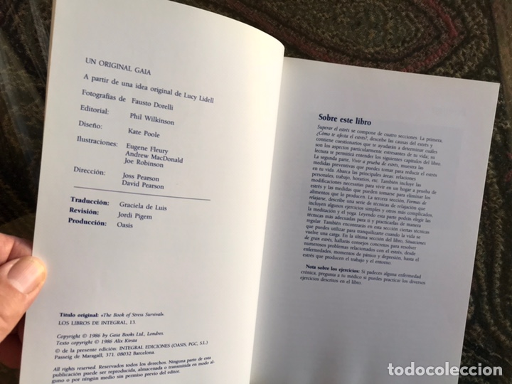 Libros de segunda mano: Superar el estr&eacute;s. Alix Kirsta - Foto 4