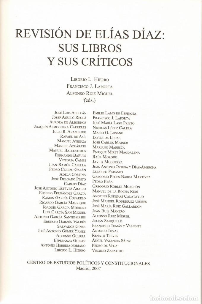 Libros de segunda mano: REVISI&Oacute;N DE EL&Iacute;AS D&Iacute;AZ: SUS LIBROS Y SUS CR&Iacute;TICOS - Foto 2