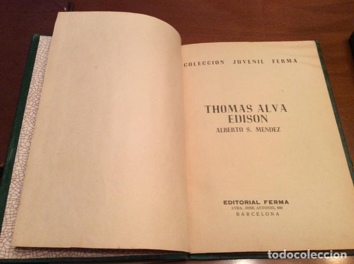 Libros de segunda mano: Thomas Alva Edison.Juvenil - Foto 1