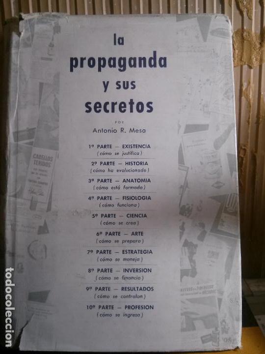 Libros de segunda mano: La propaganda y sus secretos, Antonio R. Mesa, Ed. Mesa - Foto 1
