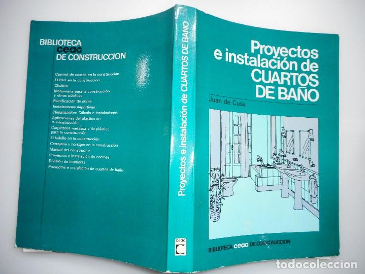 Libros de segunda mano: JUAN DE CUSA   Proyectos e instalaci&oacute;n de cuartos de ba&ntilde;o   Y91422 - Foto 1