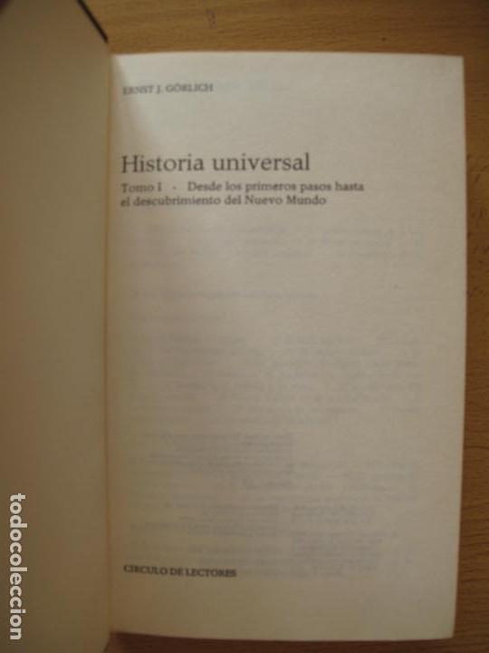 Libros de segunda mano: HISTORIA UNIVERSAL. - 2 TOMOS.-ERNST J. GORLICH.- C&Iacute;RCULO DE LECTORES. 1970 - Foto 2
