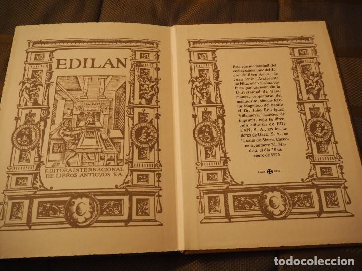 Libros de segunda mano: Libro de Buen Amor. Edici&oacute;n facs&iacute;mil del C&oacute;dice de Salamanca. Ed. Limitada, Numerada y Sellada. 1975 - Foto 4