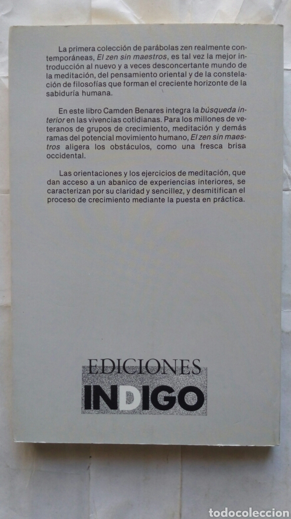Libros de segunda mano: El Zen sin maestros. Camden Benares. - Foto 2