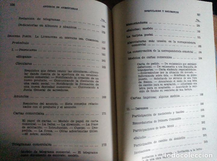 Libros de segunda mano: Epistolario y Redacci&oacute;n de Documentos, Armenteras, 1958 - Foto 6