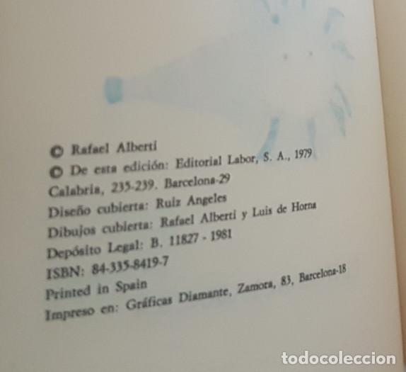 Libros de segunda mano: AIRE QUE ME LLEVA EL AIRE, RAFAEL ALBERTI, LABOR 1979, LIBRO - Foto 2