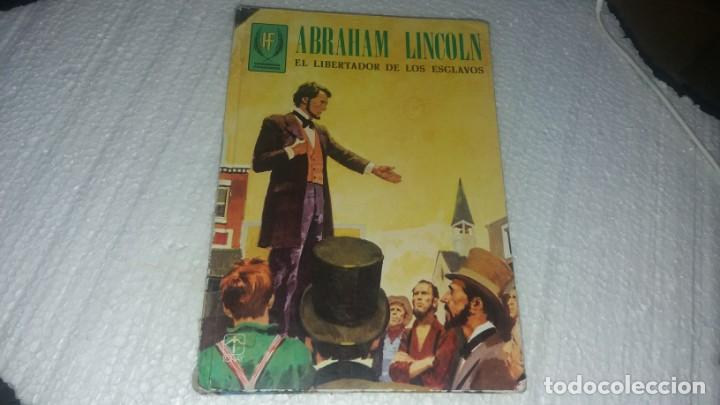 Libros de segunda mano: Libro comic de ABRAHAM LINCOLN EL LIBERADOR DE LOS ESCLAVOS hombres famosos N&deg; 7