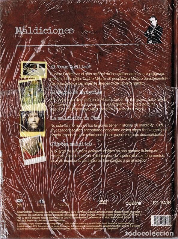 Libros de segunda mano: CUARTO MILENIO MALDICIONES N&ordm; 8 ( LIBRO DVD PRECINTADO) - Foto 2