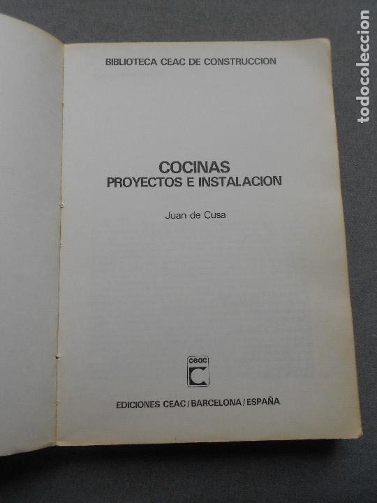 Libros de segunda mano: PROYECTOS E INSTALACION DE COCINAS - Foto 2