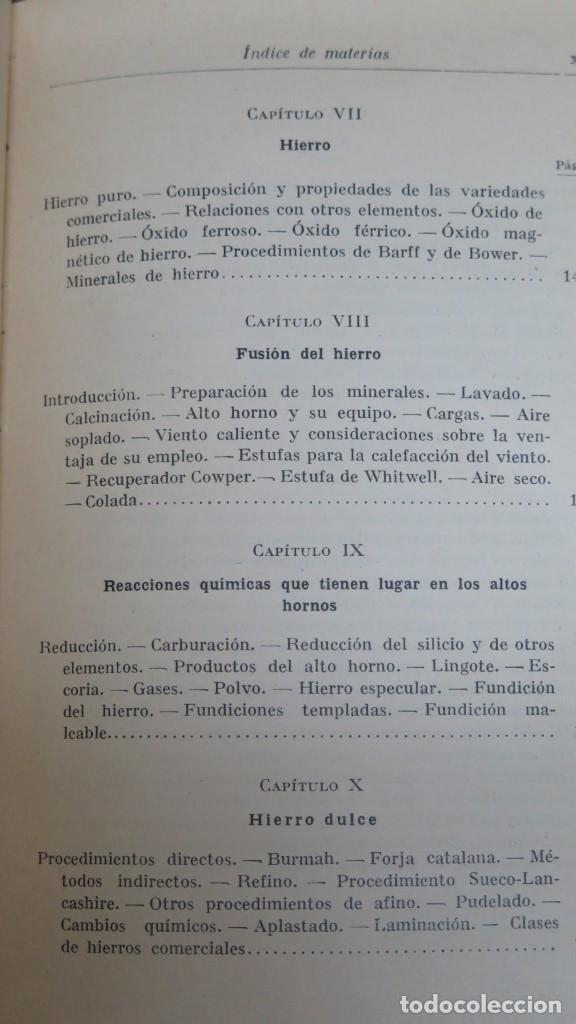 Libros de segunda mano: 1938.- METALURGIA. E. L. RHEAD - Foto 5