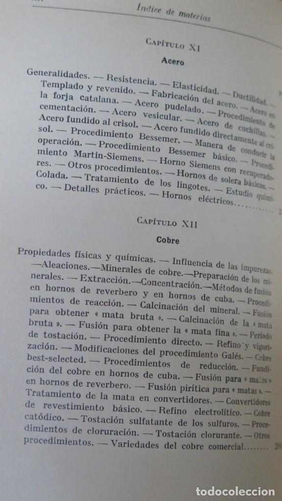 Libros de segunda mano: 1938.- METALURGIA. E. L. RHEAD - Foto 6