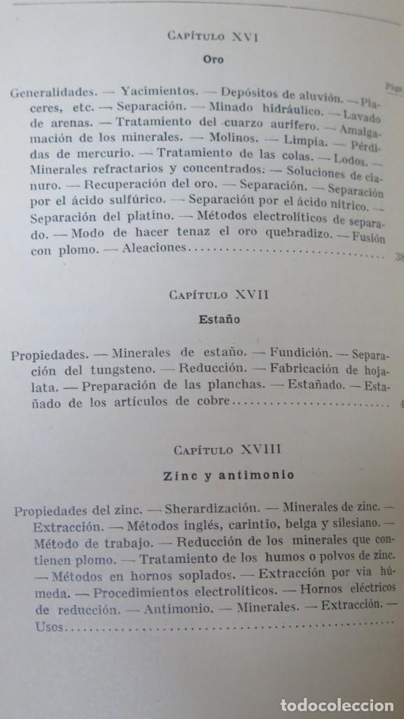Libros de segunda mano: 1938.- METALURGIA. E. L. RHEAD - Foto 8