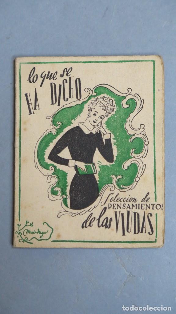 Libros de segunda mano: LIBRO MINIATURA. LO QUE SE HA DICHO DE LAS VIUDAS - Foto 1
