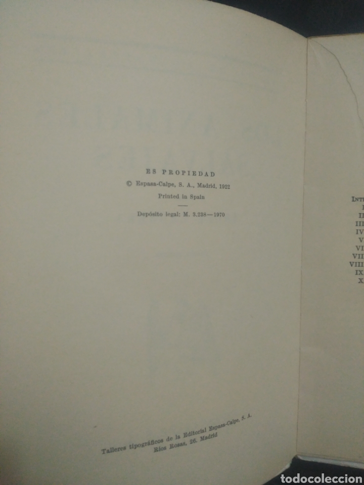 Libros de segunda mano: Los animales salvajes .Editorial Espasa - Foto 3