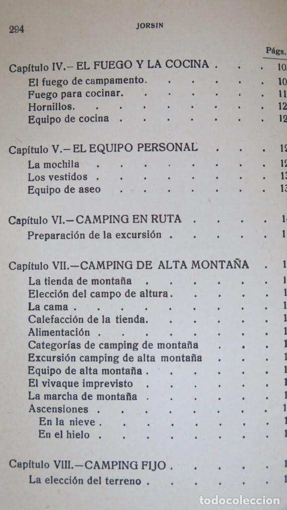 Libros de segunda mano: CAMPING. JORSIN - Foto 3