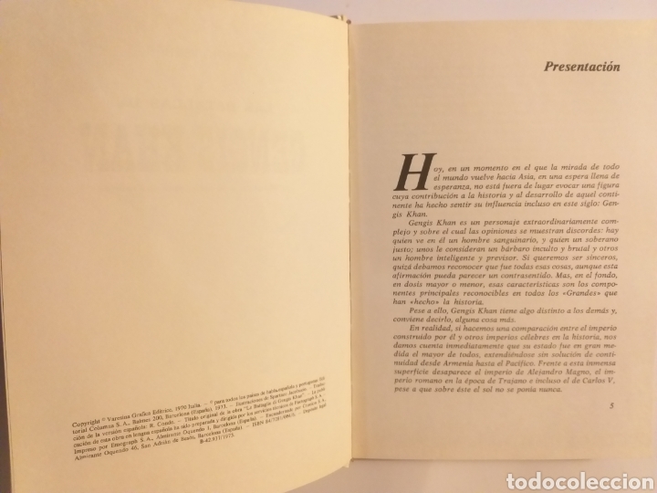 Libros de segunda mano: Las batallas de Gengis Khan . Editorial columna 1973 - Foto 9