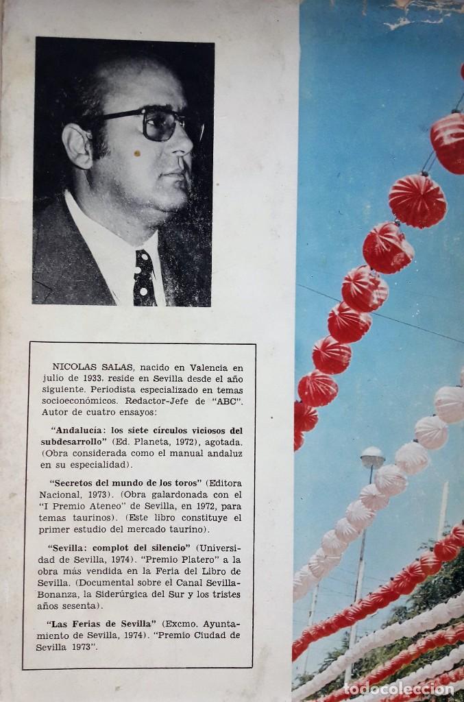 Libros de segunda mano: LAS FERIAS DE SEVILLA. (Nicol&aacute;s Salas) - Foto 2