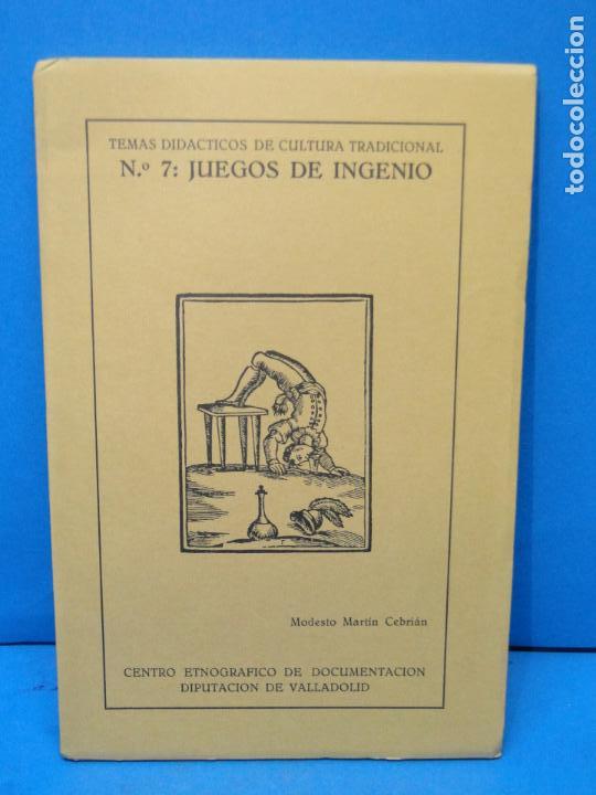 Libros de segunda mano: JUEGOS DE INGENIO.- MODESTO MART&Iacute;N CEBRI&Aacute;N - Foto 1