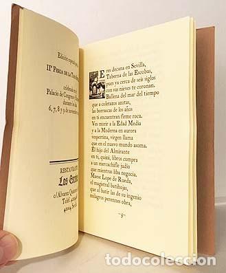 Libros de segunda mano: Romance. Taberna de las Escobas. Sevilla. (Fernando de los R&iacute;os) - Foto 3
