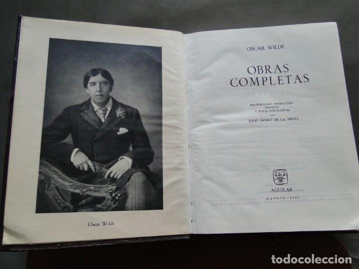 Libros de segunda mano: OSCAR WILDE OBRAS COMPLETAS EDITORIAL AGUILAR 1961 - Foto 1