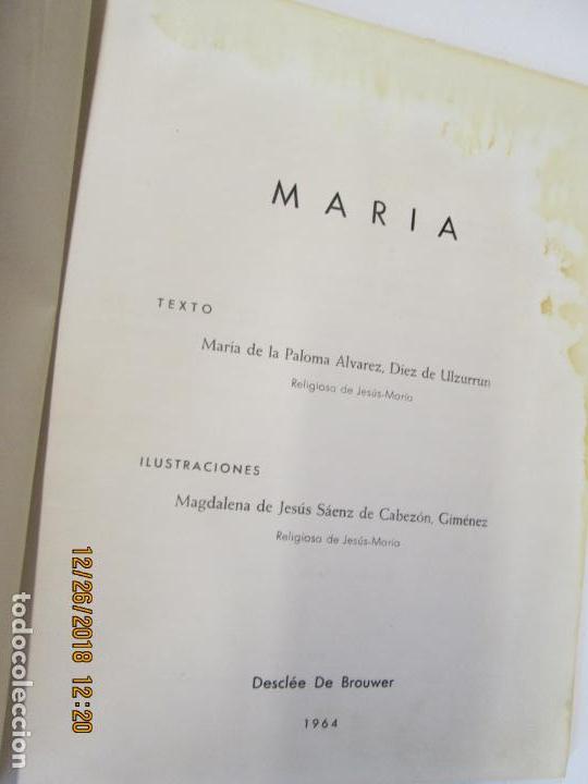 Libros de segunda mano: MAR&Iacute;A -   EDITORIAL DESCL&Eacute;E DE BROUWER 1964 - Foto 2