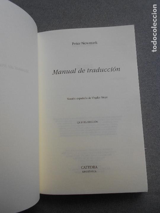 Libros de segunda mano: MANUAL DE TRADUCCION - Foto 3