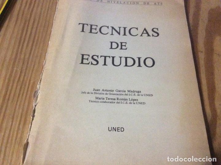 Libros de segunda mano: Tecnicas estudio uned 1980 nivelacion de ats - Foto 1