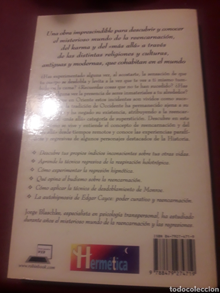 Libros de segunda mano: Mistrrios de la reencarnaci&oacute;n Jorge Blaschke - Foto 2