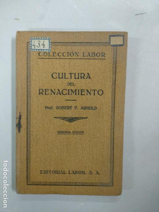 Libros de segunda mano: CULTURA DEL RENACIMIENTO ROBERT ARNOLD EDITORIAL LABOR - Foto 1