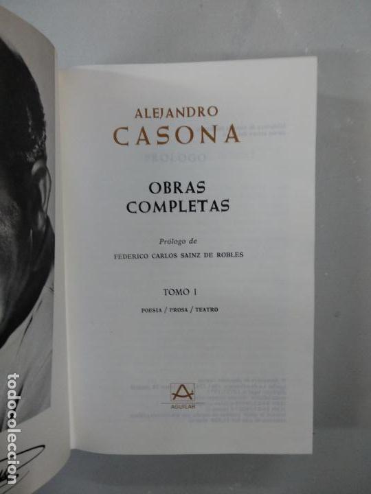 Libros de segunda mano: ALEJANDRO CASONA // OBRAS COMPLETAS // TOMO I - Foto 2