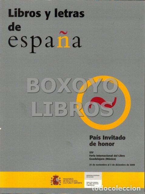 Libros de segunda mano: AAVV. Libros y letras de Espa&ntilde;a