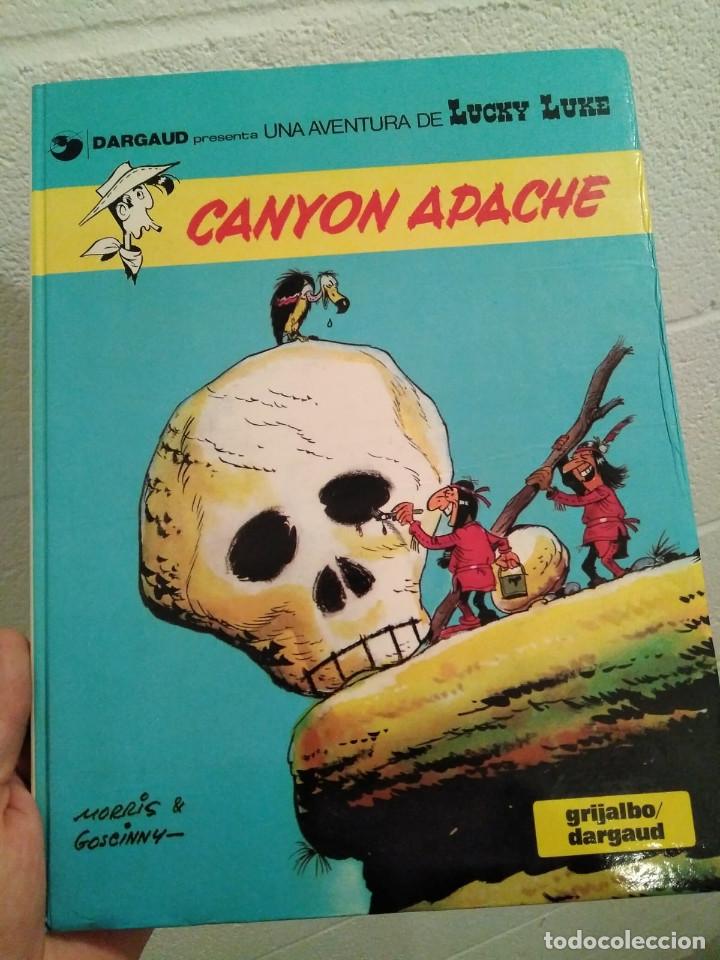 Libros de segunda mano: libro lucky luke  canyon  apache   -- edicion tapa  dura - Foto 1
