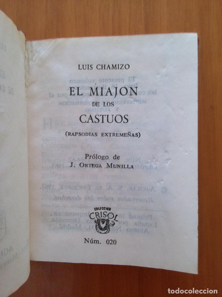 Libros de segunda mano: El Miajon de los Castuos. (Rapsodias extreme&ntilde;as) Luis Chamizo - Foto 1