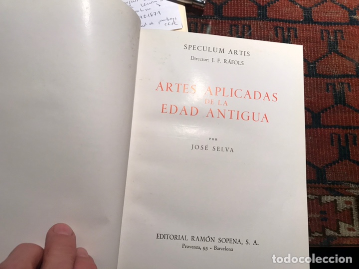 Libros de segunda mano: Artes aplicadas de la edad antigua. Jos&eacute; Selva. - Foto 2